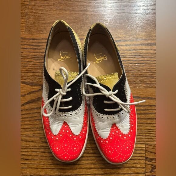 Christian Louboutin “Golfito” leather and suede sneakers size 42 (9.5) - Picture 1 of 10